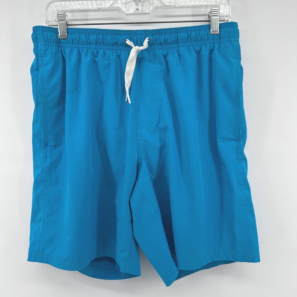 Old Navy Mens Solid Trunk Cyanotope Blue Swim Shorts Size M Tall 665108-03